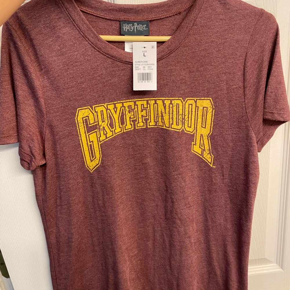 Warner Bros. Gryffindor Kids T-Shirt - Burgundy and Gold